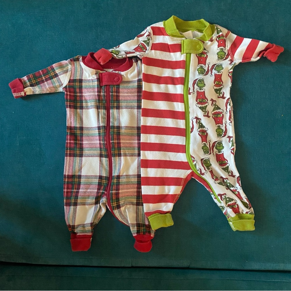 Hanna Andersson Infant Christmas Pajama Bundle 0-3
